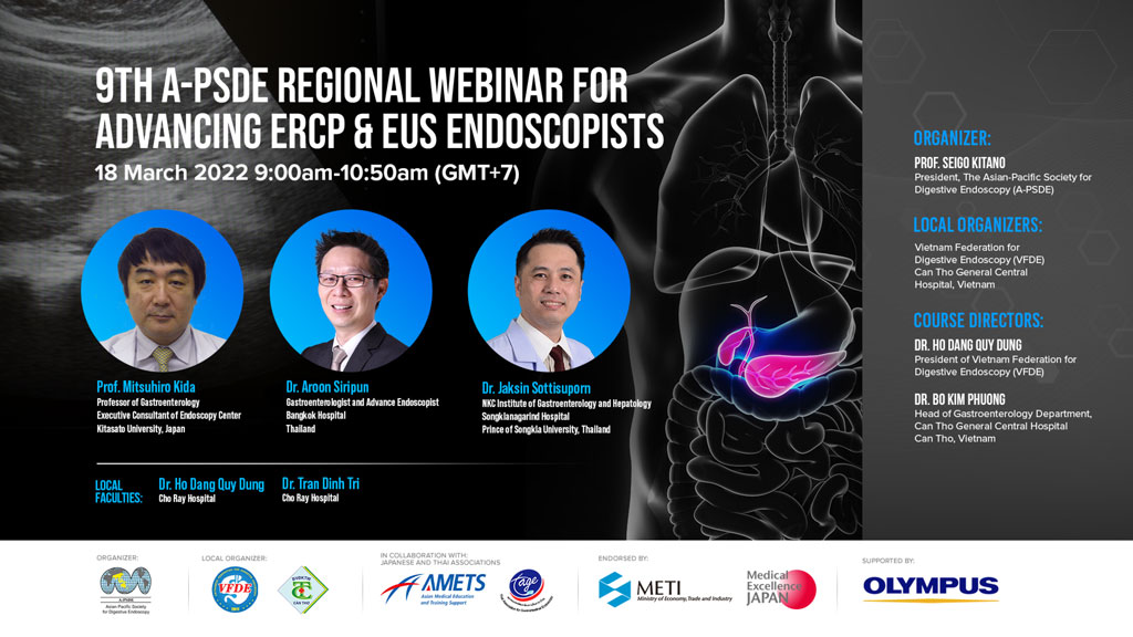 A-PSDE 9th Regional Webinar for Advancing ERCP & EUS Endoscopists