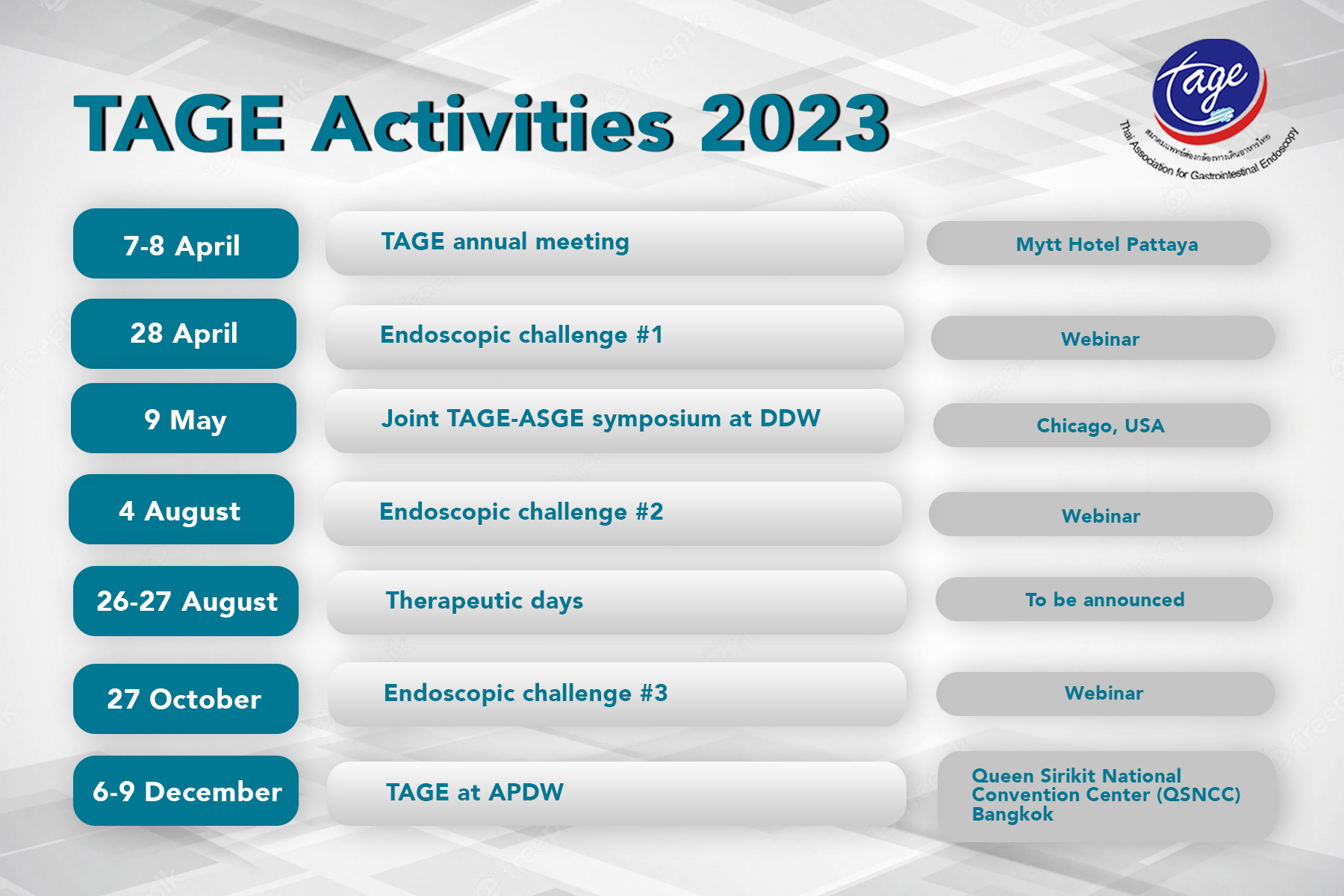 TAGE ACTIVITIES 2023